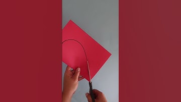 How to Cut a Perfect Heart Shape ❤️ #shorts #diy #papercrafts