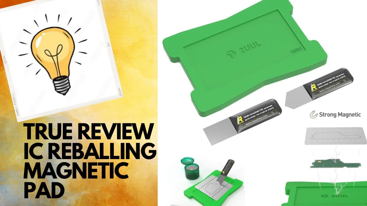 Detailed review ic reballing magnetic pad 2 UUL