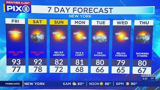 NY, NJ forecast: Day 2 of dangerous heat, humidity