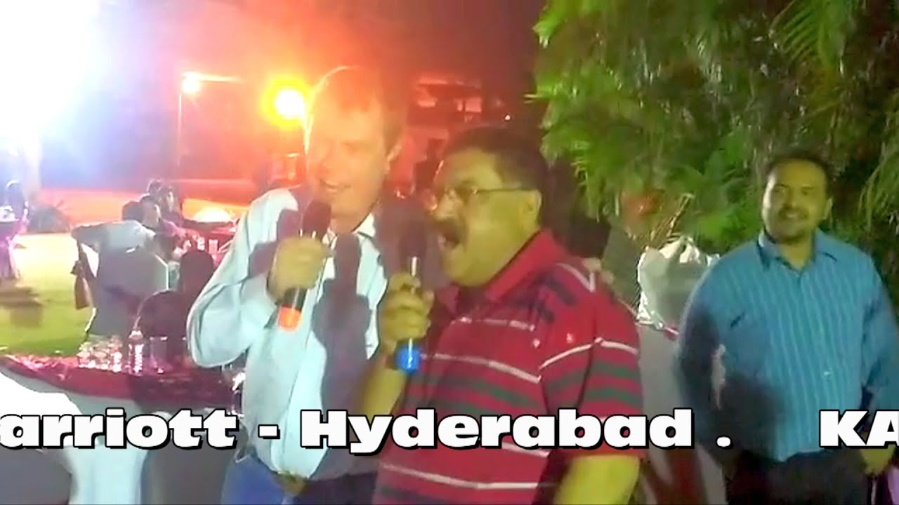 Karaoke Song Sung by Amateurs at Hotel Marriott at Hyderabad in English