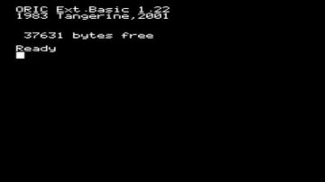 Tangerine Oric Atmos Basic v1.22