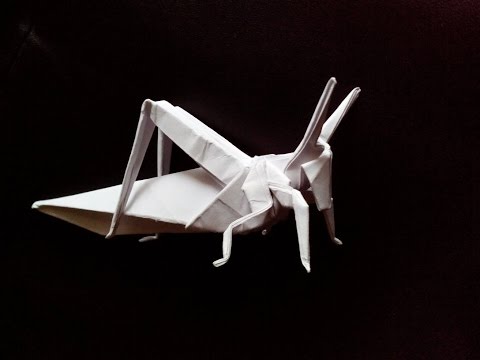 Оригами кузнечик схема