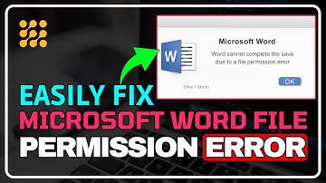 Fix Word File Permission Error in SECONDS! (Easy Steps)