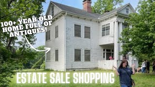 Estate Sale Shopping in a 1917 Built Home, Full of Antiques!