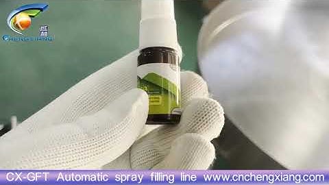 Spray filling line 丨 CX-GFT Automatic spray bottle filling capping and labeling production line