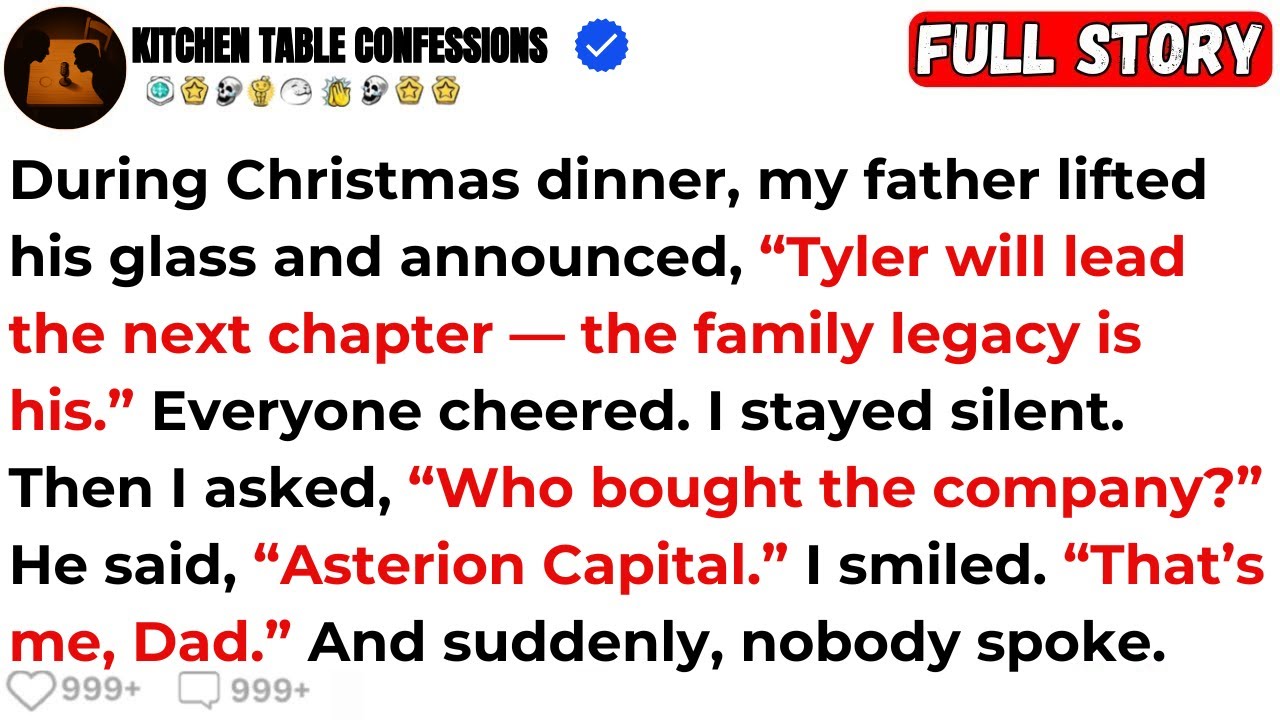 At Christmas Dinner, My Dad Raised A Toast And Said, “Tyler Will Lead The Next Chapter…”