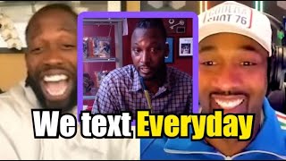 Gilbert Arenas \& Kwame Brown text each other (Everyday)