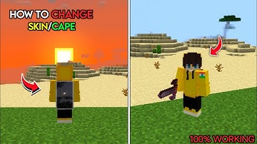 3 ways to use skin and cape in | Pojavlauncher 🔥