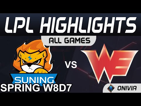 SN vs WE Highlights ALL GAMES LPL Spring Season 2021 W8D7 Suning vs Team WE by Onivia