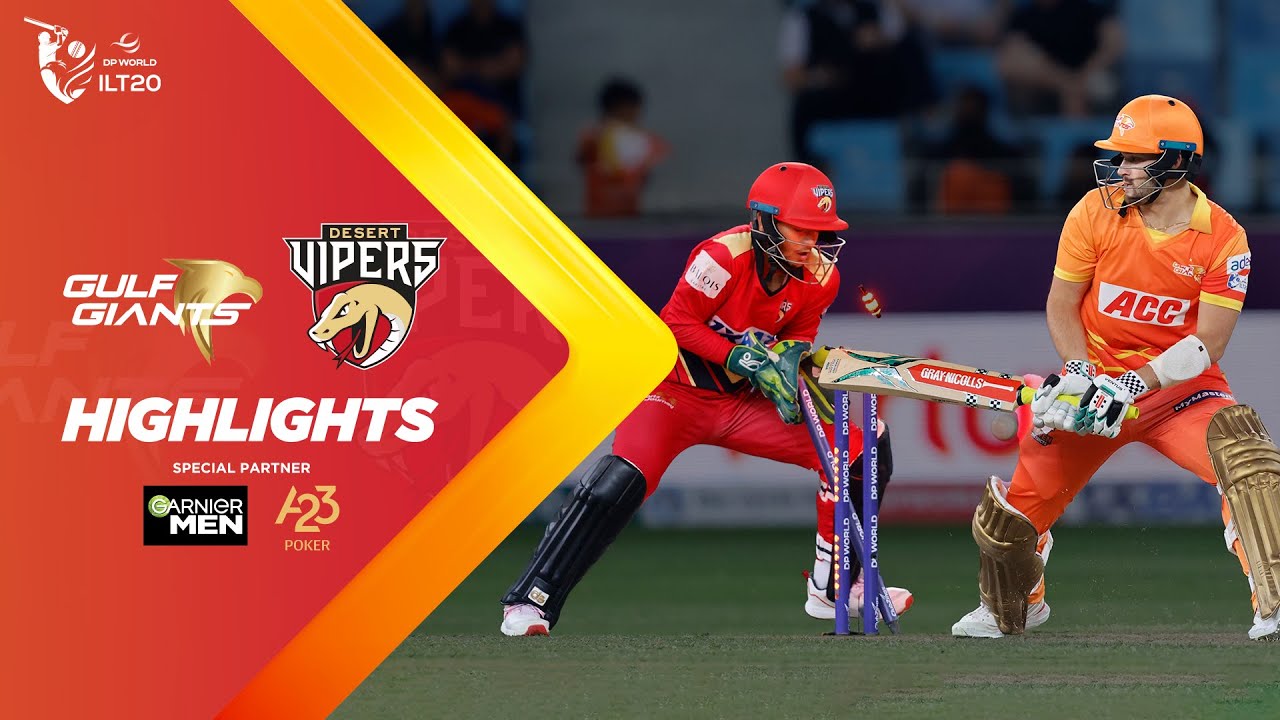 ILT20 S3 | हिंदी - Cricket Highlights | James Vince और Lockie Ferguson | GG vs DV - M 05 | 14th Jan