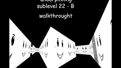 Roblox. Underpinning sublevel 22 - B walkthrough