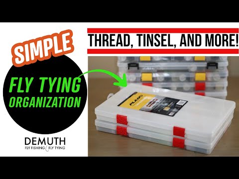 Simple Fly Tying Organization and Storage--Spooled Thread, Tinsel