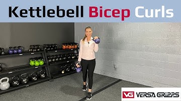 Kettlebell Bicep Curl with Versa Gripps
