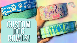 How To Make Custom Dog Bowls With Glitter & Epoxy!