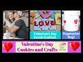 Valentine's Day Cookies and Crafts! | Baking With Josh & Ange