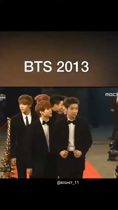 BTS Then VS Now in award function