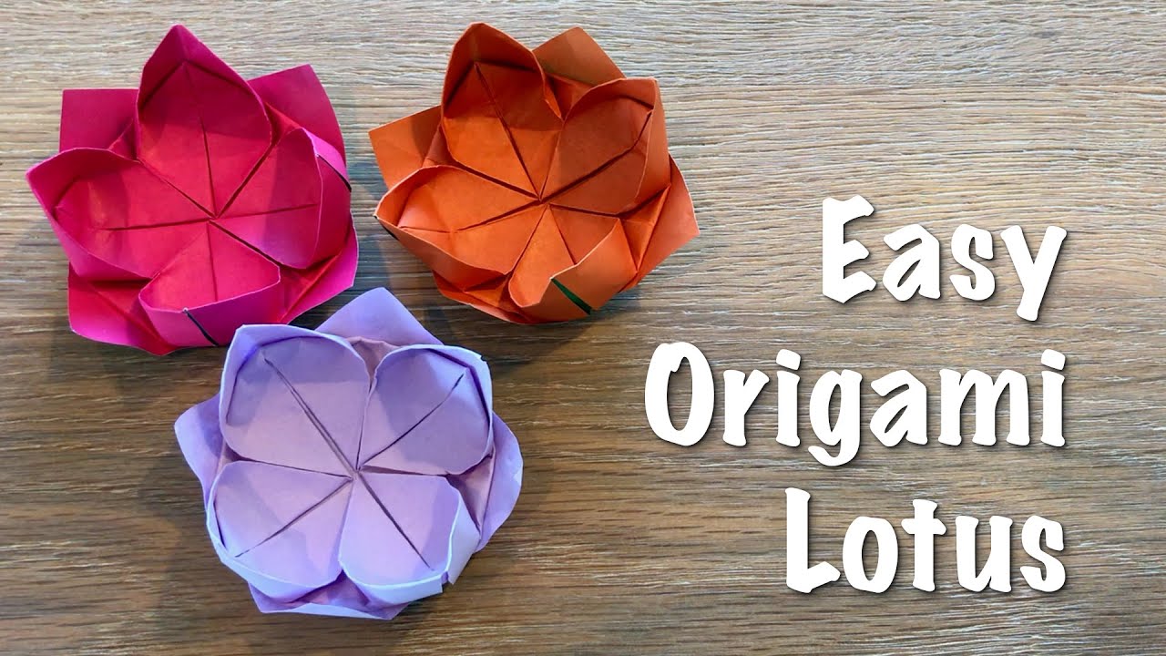 Easy Origami Flower Step By Step Zooulsd