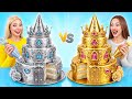 ケーキの装飾の挑戦 金対銀 | キッチンのハックとレシピ Multi DO Challenge
