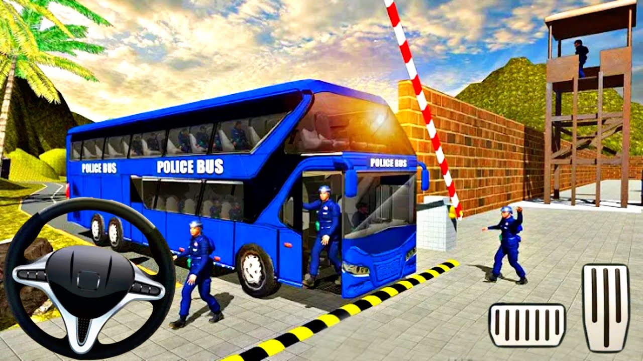 Uphill Offroad Police Bus Driver - Dangerous Duty Android Gameplay