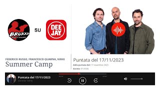 "Killing Il mare" in onda su Radio Deejay (Summer Camp 17/11/2023)