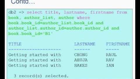 Chapter 7(6) - Working with Multiple Tables