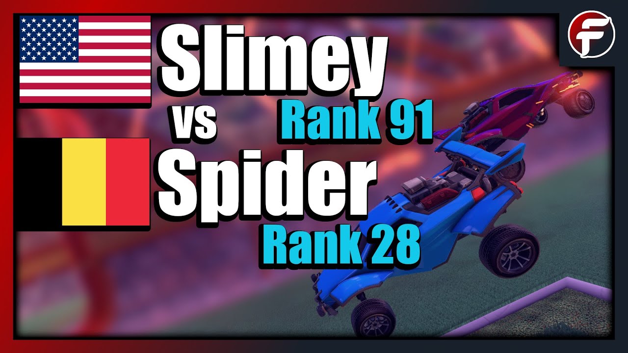 Spider vs Slimey | BELGIUM vs USA | International Rocket League 1v1 Showmatch
