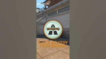 Overpass B-site molotov from banana #cs2 #cs2nades #nade #molotov