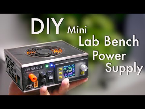 DIY Mini Lab Bench Power Supply (With Switchable DC And AC Input)