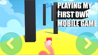 making and playing my own first mobile app (cubethon) screenshot 3