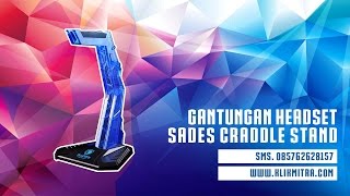 Obral Stand Headset Gaming Sades Blue Penyangga Headset