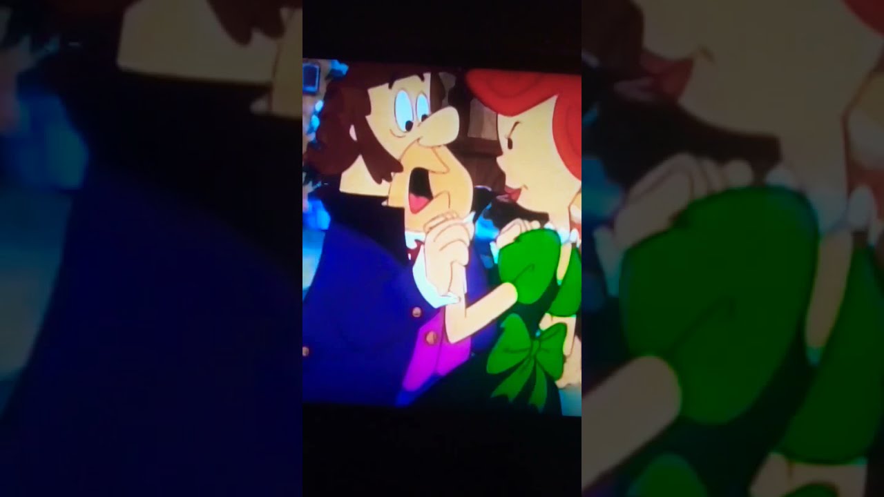 Wilma Flintstone steps on Fred's Foot