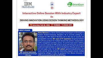 IBM SkillsBuild Webinar- Driving Innovation using Design Thinking methodology