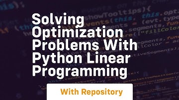 solving optimization problems with python linear programming