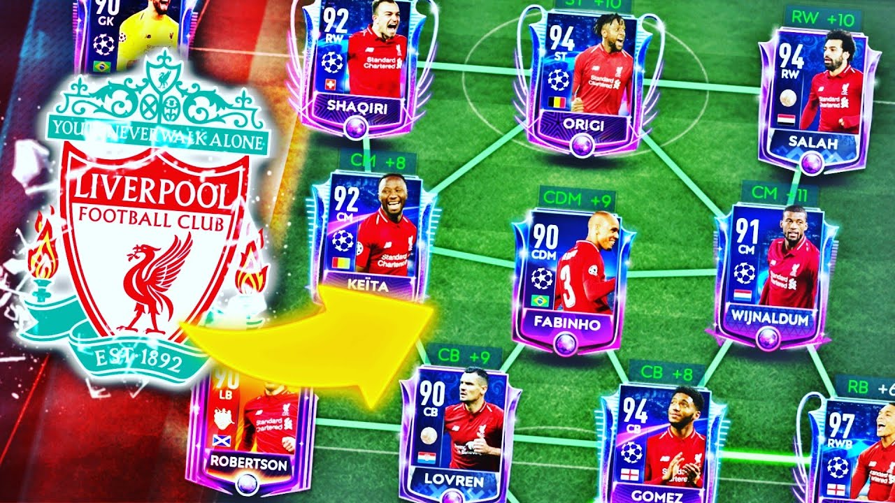 100 Ovr Full Liverpool Team Team Building In Fifa Mobile 19 Best Team Ever Youtube