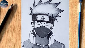 How to Draw Kakashi Hatake | Easy Naruto Drawing Tutorial Step by Step | Easy Anime drawing.