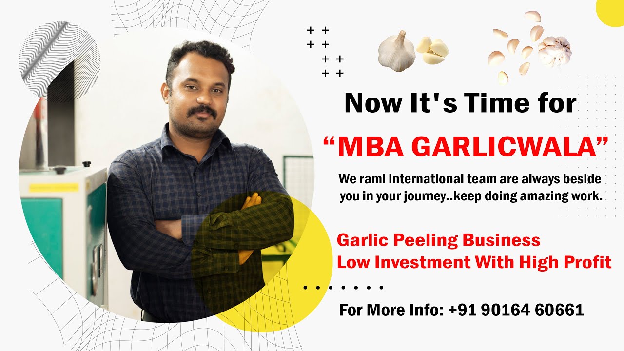 MBA Garlic Wala Garlic Peeling Business Low Investment Business