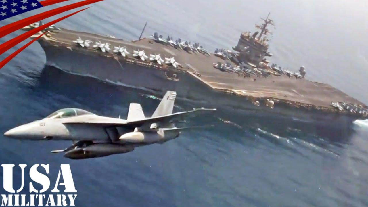 U.S. Fighter Jets Cool Cockpit View - Low-Flyby & Dogfight