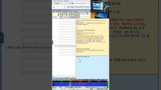 DigiPi // Ham Radio Keyboard-to-Keyboard // PSK31   #shorts