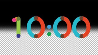 Colortube Diy 10 Minute Countdown - Transparent Background - Free Download