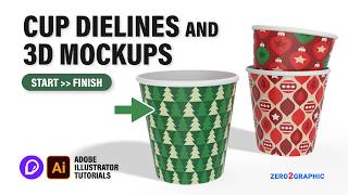How to Create Cup Dielines and 3D Mockups with Pacdora
