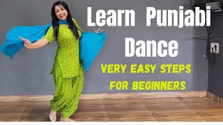 Very Easy Punjabi Dance Steps | Learn Dance | Steps for ladies | Beginner Dance Steps | Teej Special