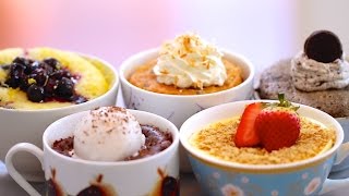 1 Minute Mug Cakes Made in the Microwave (including Vegan, EggFree & GlutenFree Recipes)