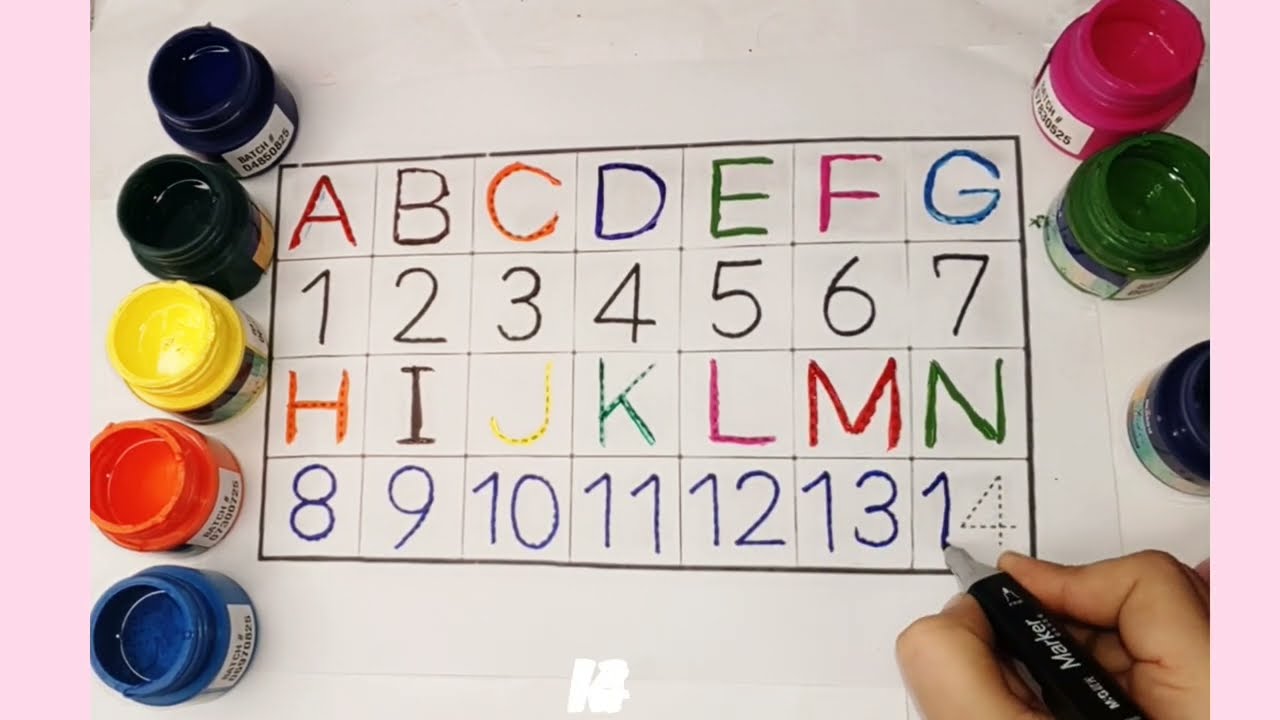 Как писать и обводить ✍️ Алфавит, ABCD, цифры, 12345, фигуры, писать по пунктирным линиям для детей