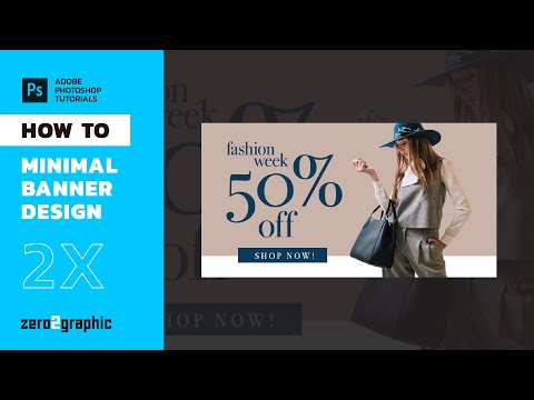 How To Minimal Banner Design In Adobe Photoshop Type Tool Shape