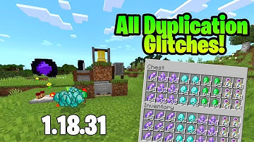 MINECRAFT ALL WORKING DUPLICATION GLITCHES 1.18.31 TUTORIAL! PS4,PS5,XBOX,WINDOWS,SWITCH