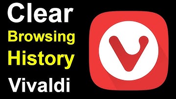 Delete Browsing History in Vivaldi Browser
