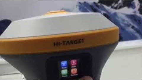 Hi-Target GNSS Receiver iRTK5 HD touch screen operation live demo at INTERGEO 2017