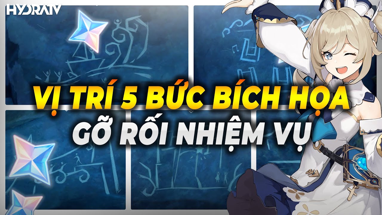 Genshin Impact Tất cả vị trí của 5 Bức Bích Họa, Gỡ Rối Nhiệm Vụ Tìm ...