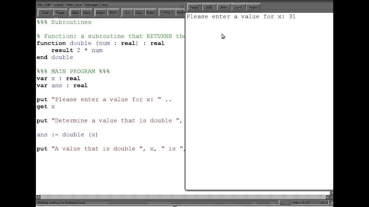Programming in Turing - Functions - YouTube