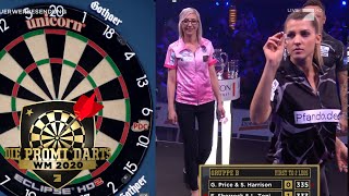 Gruppe B: Sarah Harrison & Gerwyn Price vs Fallon Sherrock & Luca Toni | Promi Darts WM | ProSieben